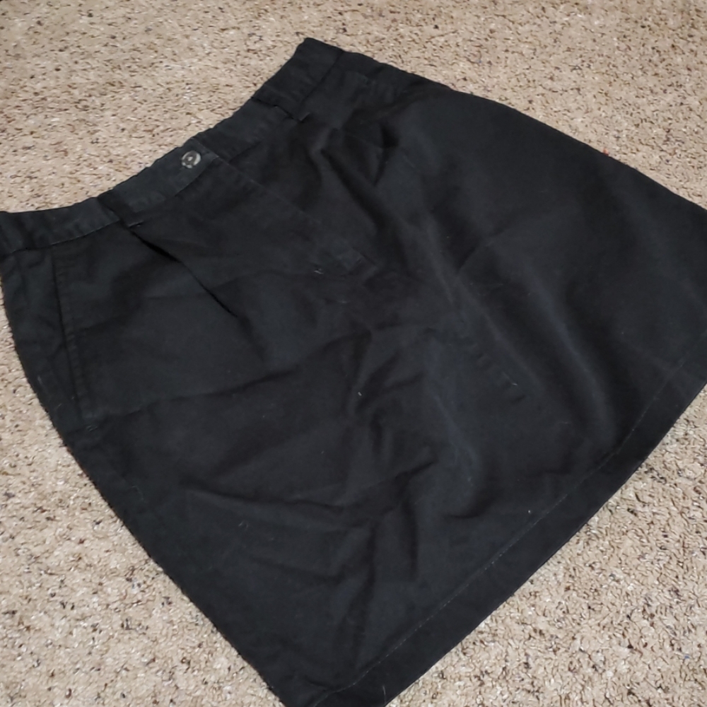 L.L. Bean Black high waist Mini Skirt